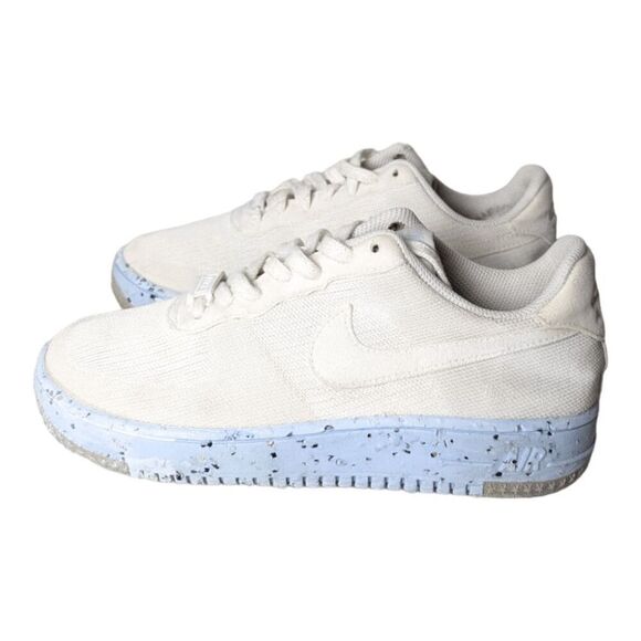 NIKE Air Force 1 Crater FK 'Pure Platinum' Sneakers Size 8 - Picture 2 of 9